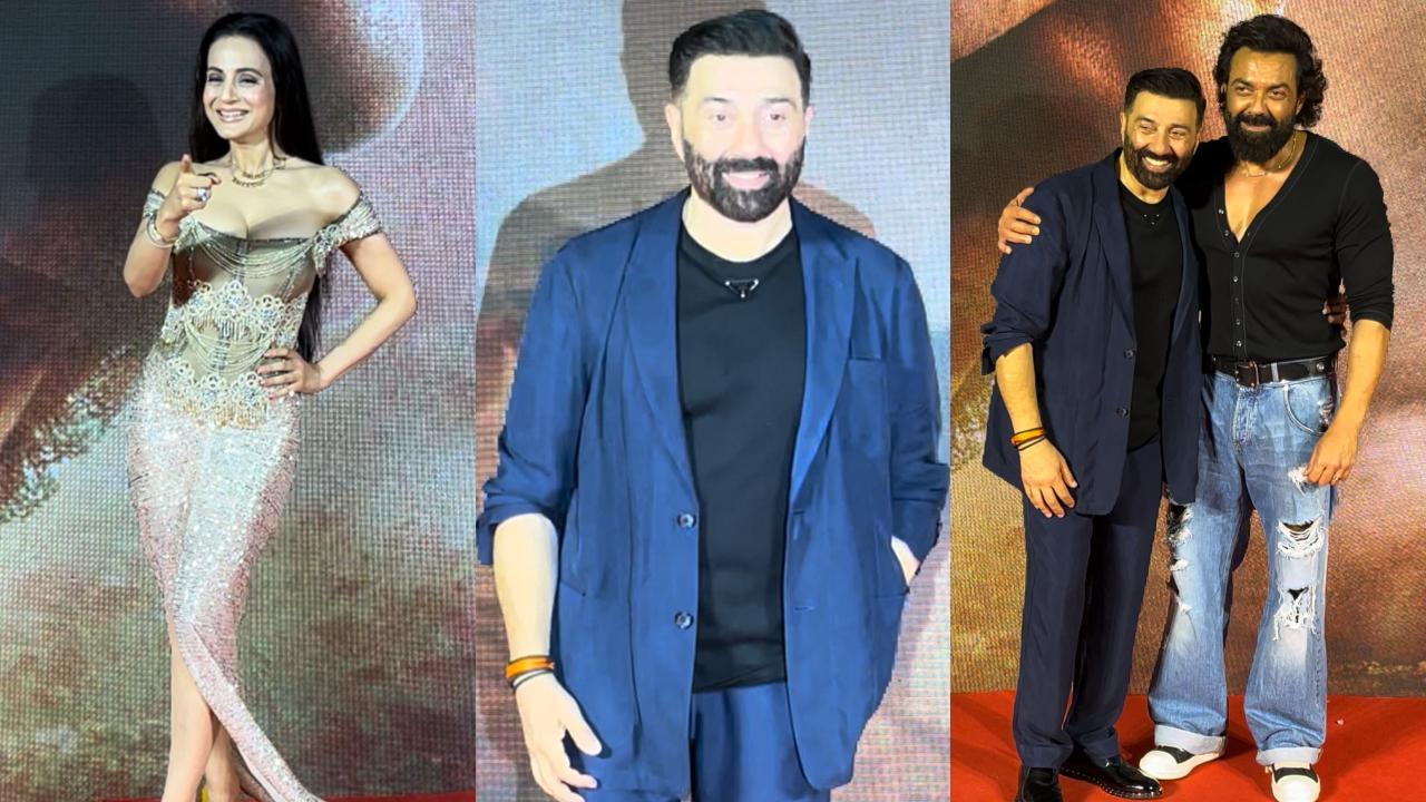 Gadar 2 success party: Ameesha Patel, Sunny Deol and Bobby Deol show up in style