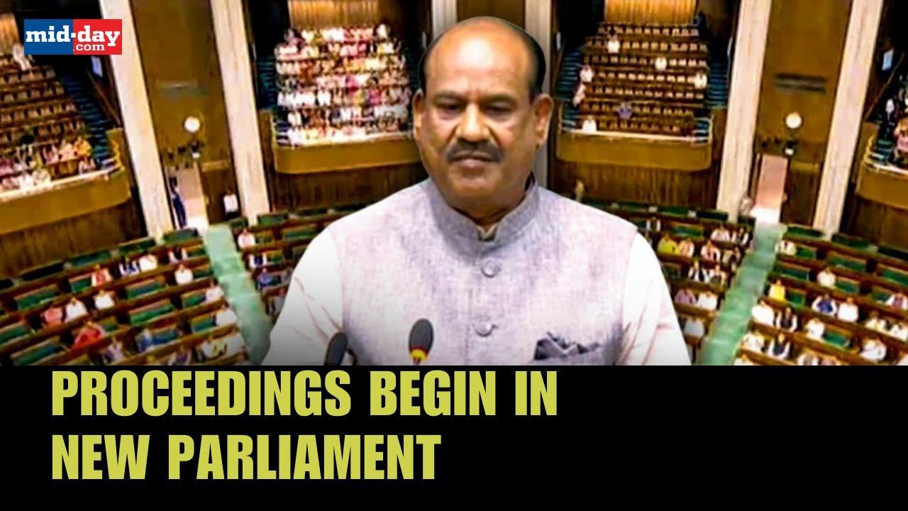 Lok Sabha speaker Om Birla begins proceedings in New Parliament Building
