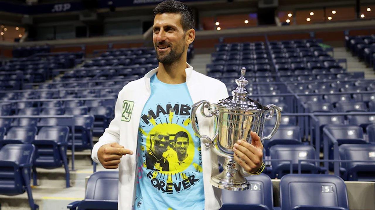Djokovic pays tribute to late basketball great Kobe Bryant