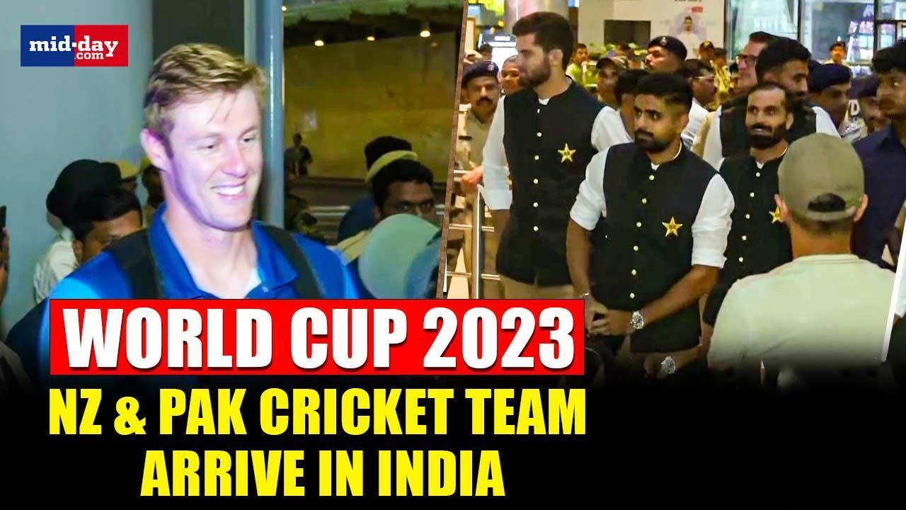 World Cup 2023: New Zealand & Pakistan cricket team arrive in India