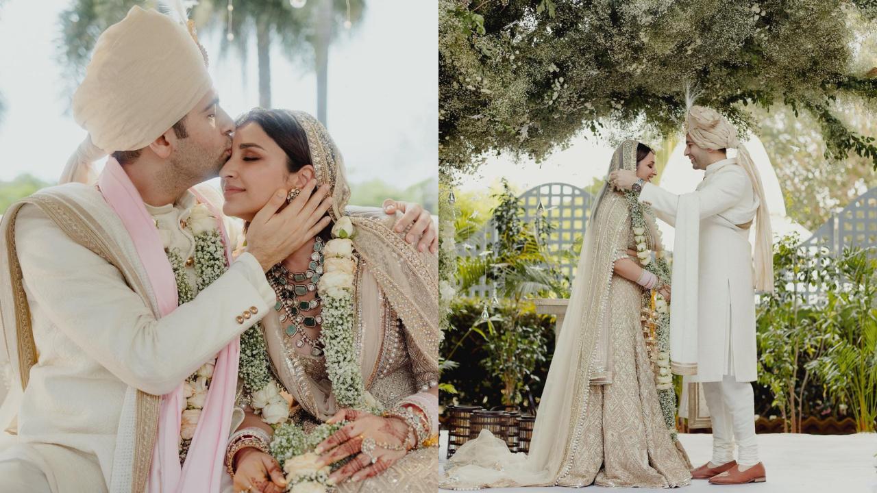 PICS: Decoding Parineeti Chopra-Raghav Chadha's dreamy wedding look