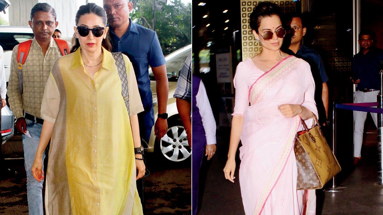 Sobering yellow: Karisma Kapoor; Boss lady: Kangana Ranaut