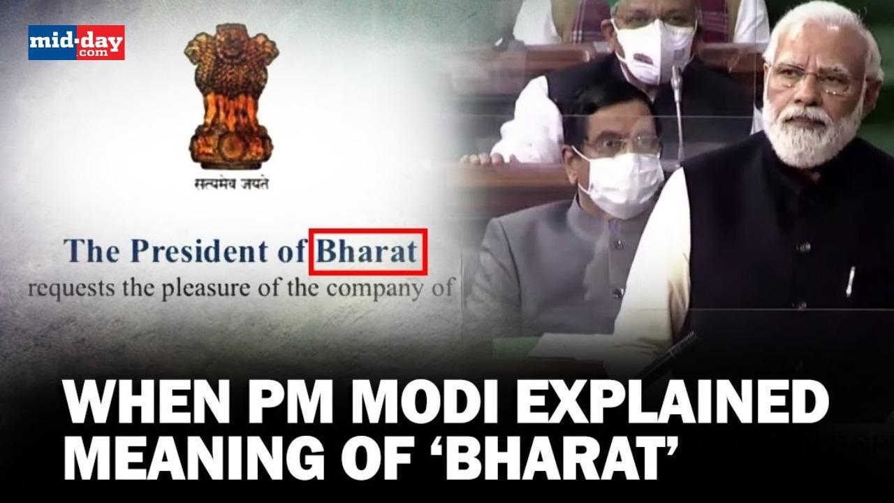 India Vs Bharat: When PM Modi explained the meaning of 'Bharat'