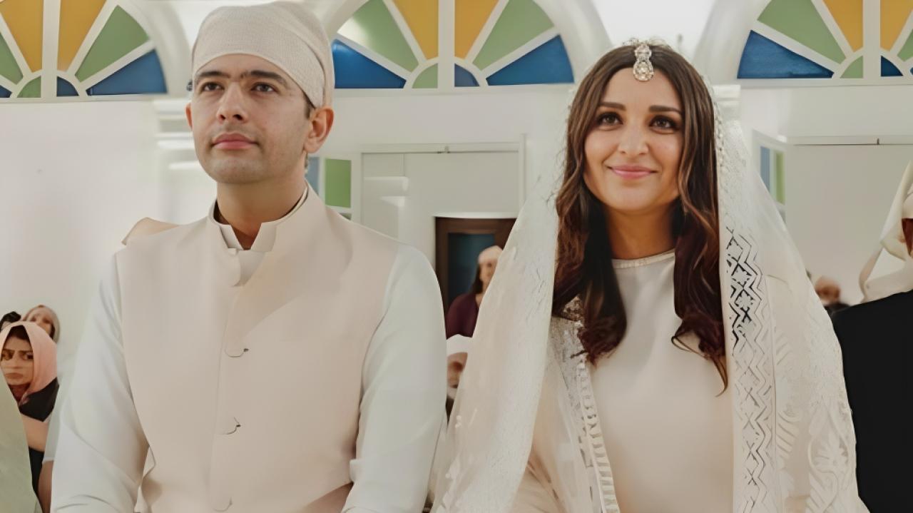 Parineeti Chopra-Raghav Chadha wedding: Bride and groom 'bhangra' the Sufi night away, watch