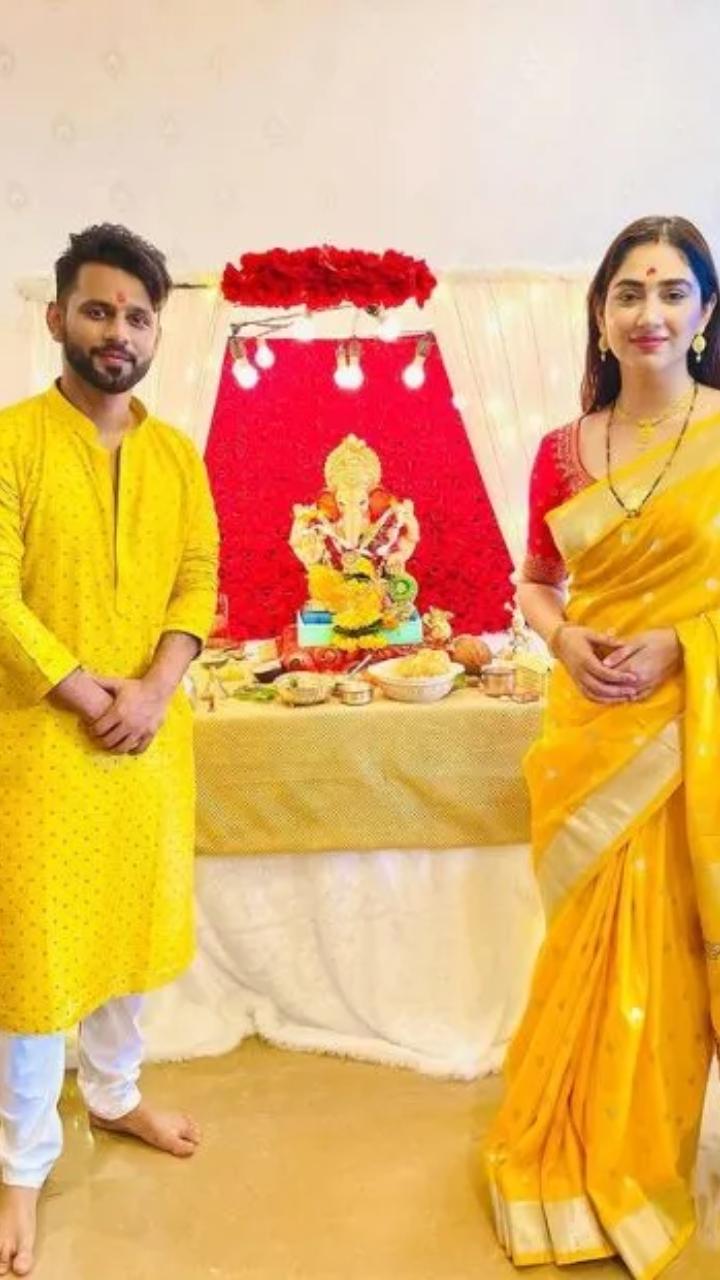 Rahul Vaidya is a Maharashtrian and Ganesh Chaturthi celebration at his residence is simple and traditional