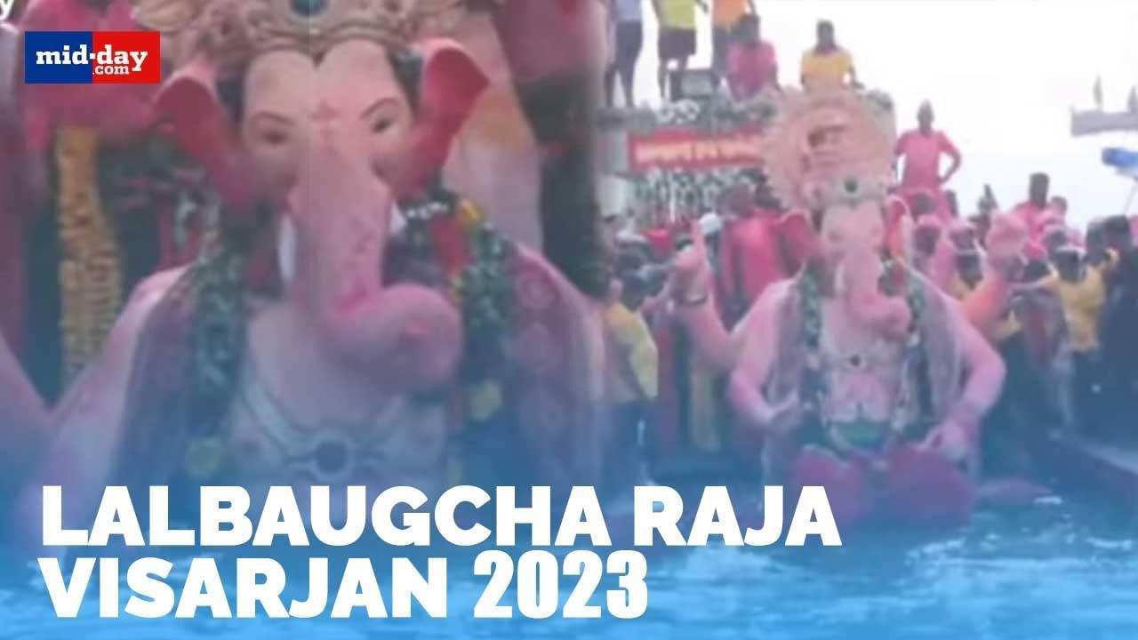 Lalbaugcha Raja Immersion Spectacle | Mumbai's Grand Ganpati Visarjan