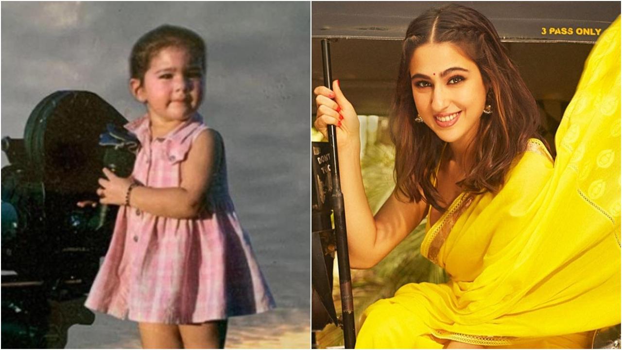 Sara Ali Khan
Sara Ali Khan has inherited good looks from her family members including her paternal grandmother, Sharmila Tagore. In her childhood, she was an adorable child with squishable cheeks and looks that could melt the toughest heart