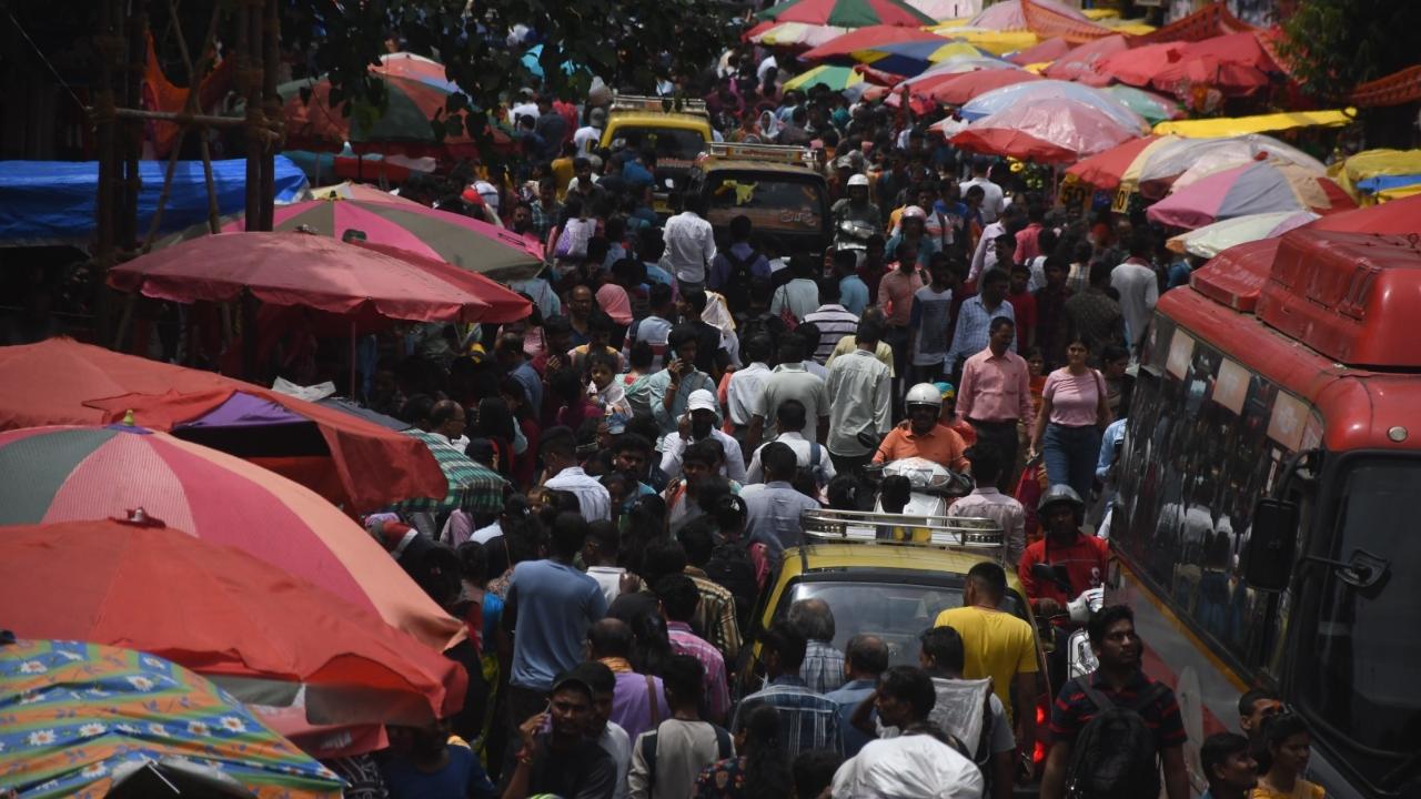 The festival plays an important role in supporting local and small-sclae businesses in local markets as people purchase decorations, sweets, and other festive items (Pic/Ashish Raje)