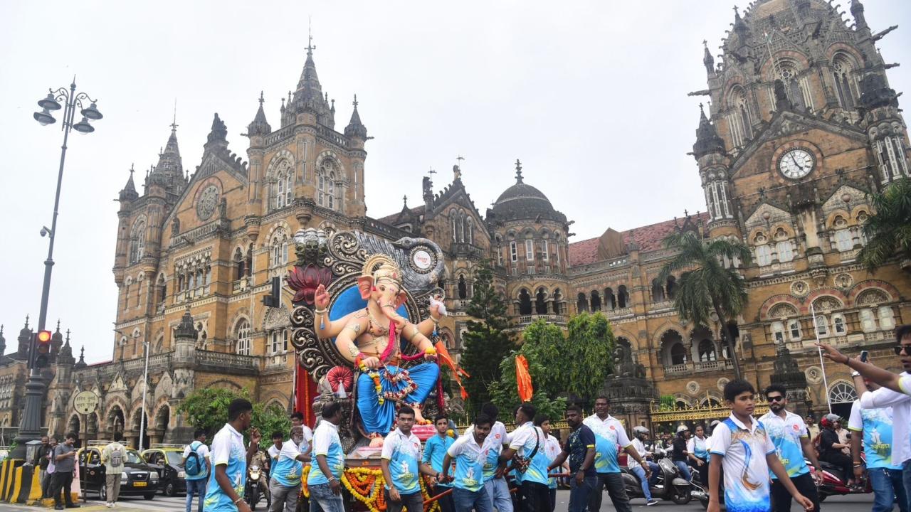 The Ganpati idols are made from clay or Plaster of Paris (PoP) and are available in various designs and sizes