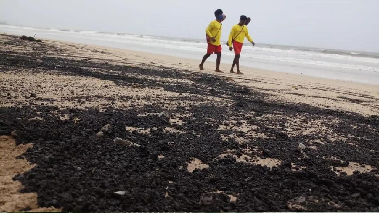 Navi Mumbai: Minor oil spill near Uran's Pirwadi beach