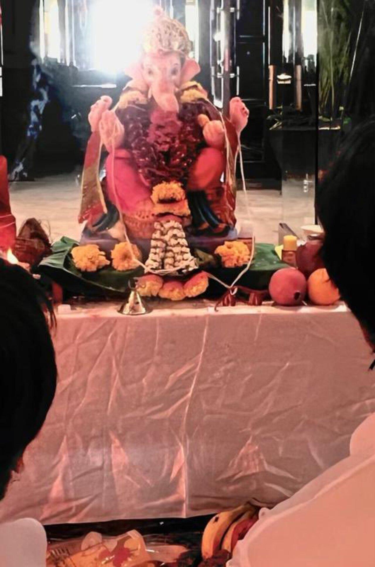 Shah Rukh Khan celebrates Ganesh Chaturthi with his family at Mannat. Every year, he and his children give the Lord of Wisdom a traditional welcome. They have a low-key celebration