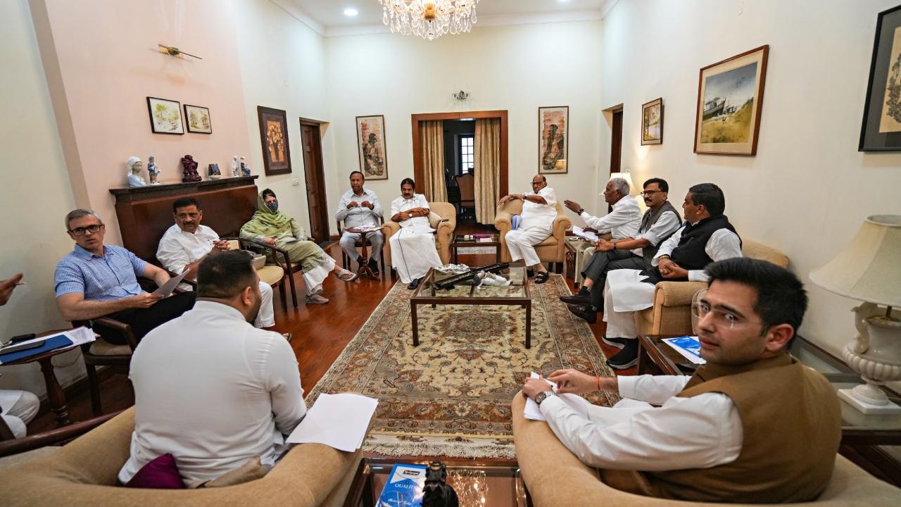 The opposition parties, united under the banner of the Indian National Developmental Inclusive Alliance (I-N-D-I-A), concluded their third meeting in Maharashtra and adopted resolutions to collectively contest the upcoming 2024 Lok Sabha elections while announcing that seat-sharing arrangements would be finalized as soon as possible through a spirit of give-and-take