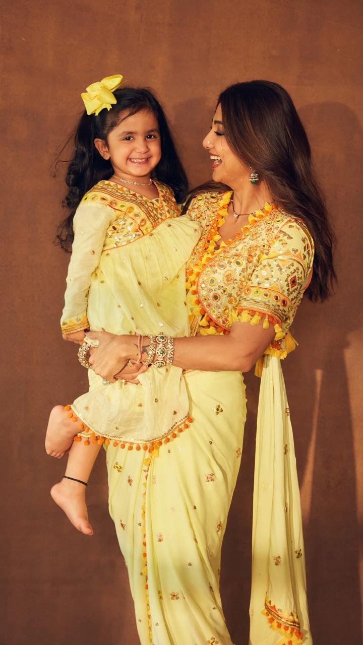 Samisha Shetty Kundra
Samisha Shetty Kundra was born to Shilpa Shetty and Raj Kundra via surrogacy on February 15, 2020. She has an elder sibling named Viaan. Shilpa often shares pictures and videos of her children on Instagram
