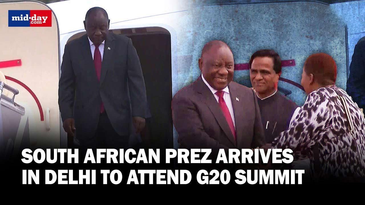 G20 Summit 2023: President of South Africa Cyril Ramaphosa arrives in Delhi