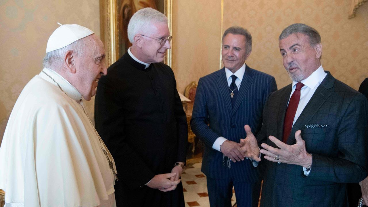 Sylvester gets a surprise punch from Pope Francis, is 'honoured' by a fan