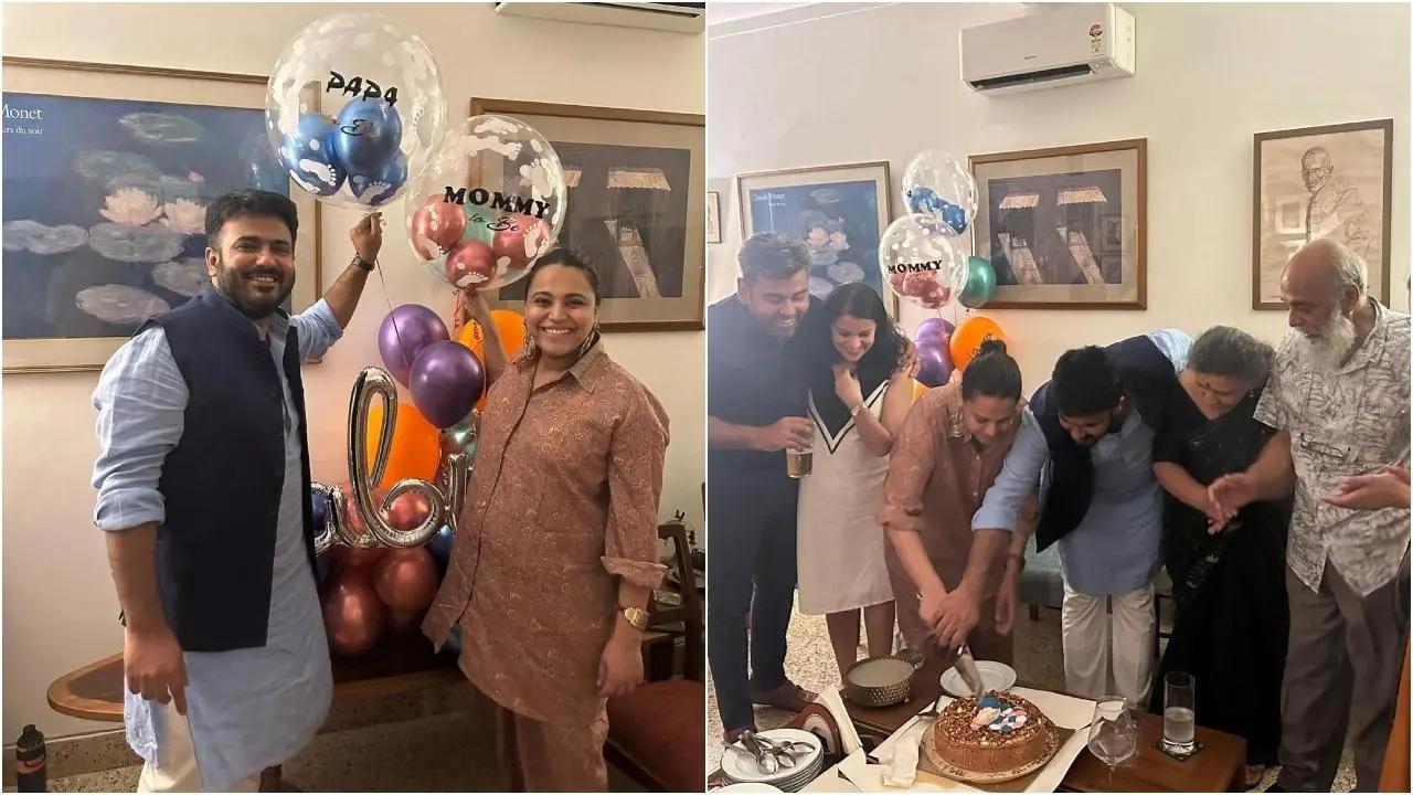 Swara Bhasker shared pictures and videos from her surprise baby shower thrown by her husband Fahad Ahmad and friends. Read More