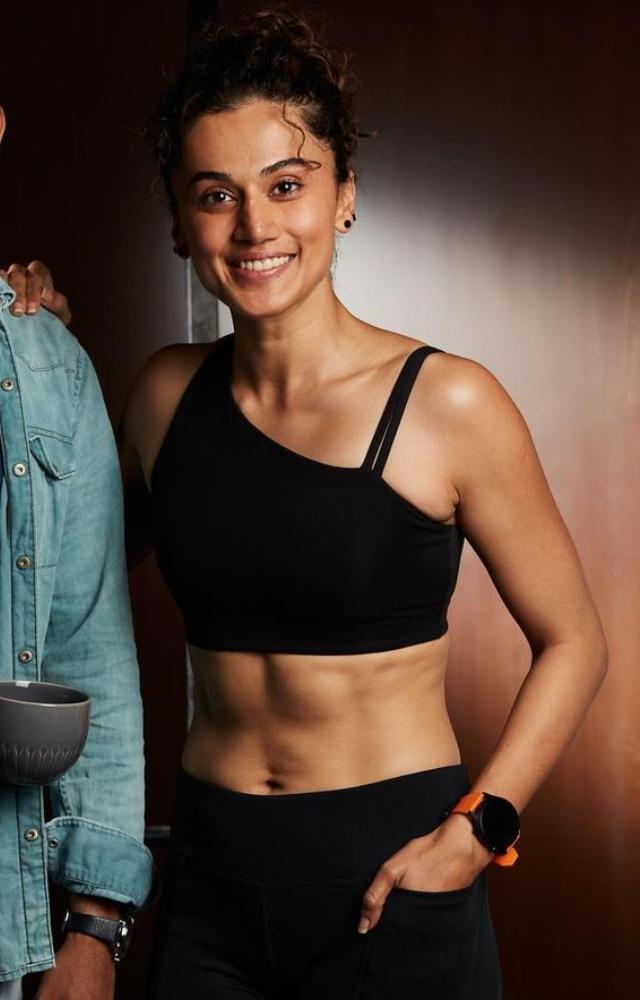 Taapsee Pannu, a talented actress, is also an inspiration for fitness enthusiasts.