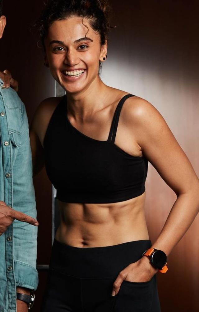 She follows a well-rounded workout routine that includes strength training, cardio, and flexibility exercises