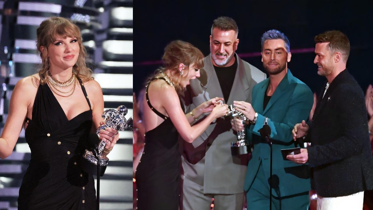 MTV VMAs 2023: NSYNC reunite to present an award to Taylor Swift, fans wonder if a collaboration is in the works?