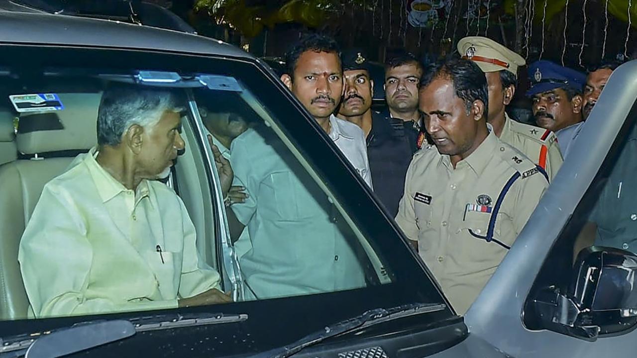 Naidu was arrested in connection with a fraud case involving misappropriation of funds from the Skill Development Corporation, leading to a loss of over Rs 300 crore to the state government, AP CID Chief N Sanjay had said after the arrest