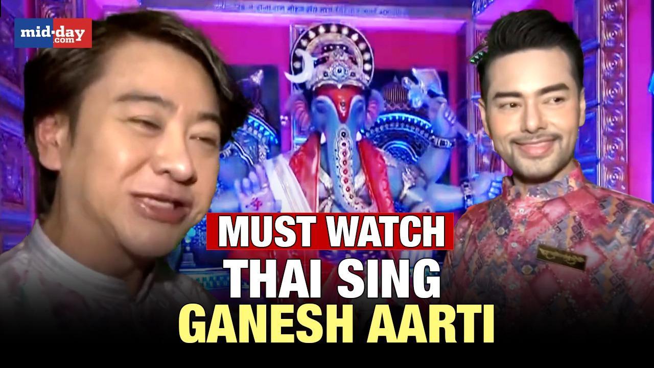 Ganesh Chaturthi 2023: Thailand nationals sing Ganesh Aarti in Mumbai
