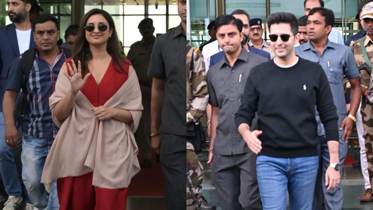 Parineeti-Raghav Wedding LIVE Updates: Couple arrive in Udaipur with family