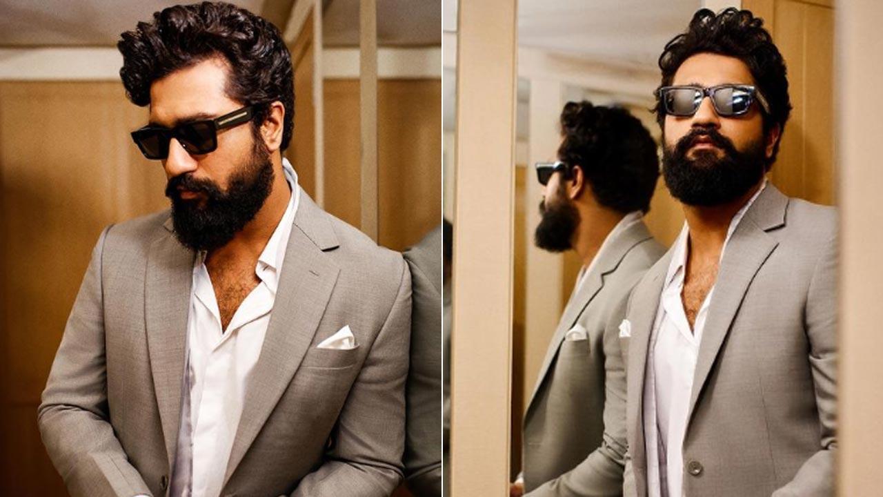 Vicky Kaushal looks dapper in grey suit, check it out