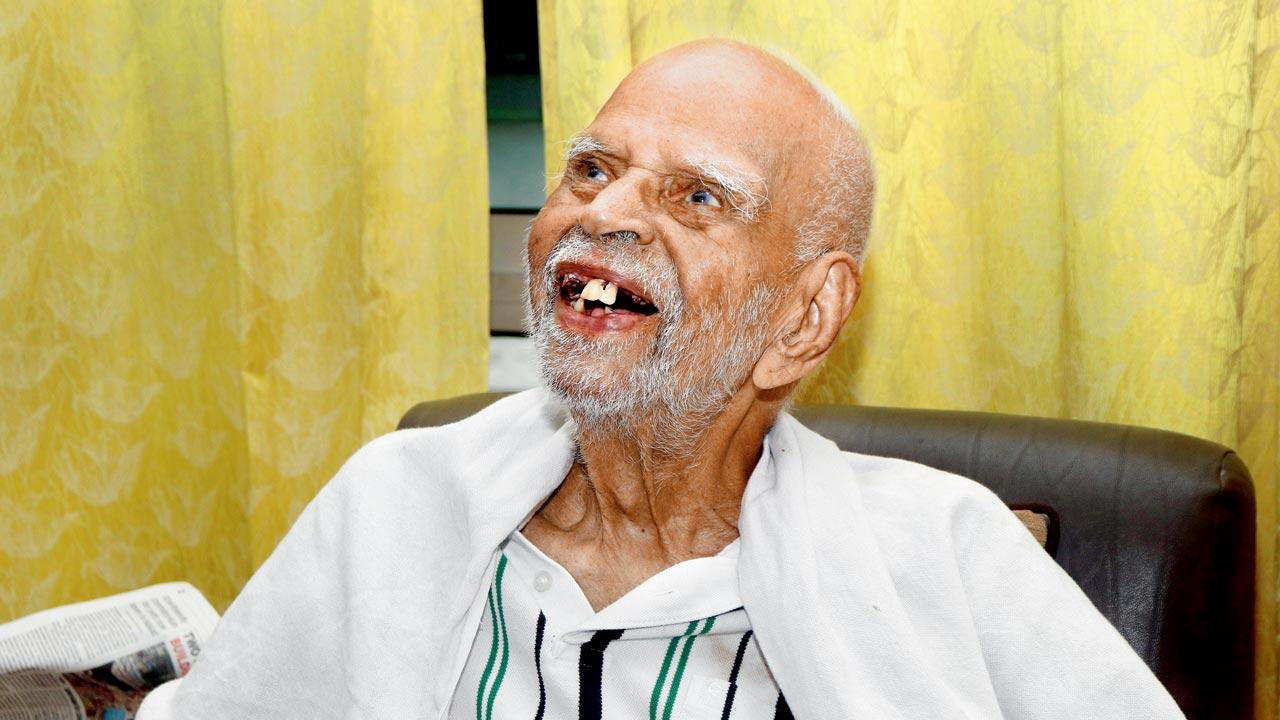 As per his jatakam, the traditional kundali drawn out at birth, A Gopal was born on September 16, 1916. Pics/Anurag Ahire