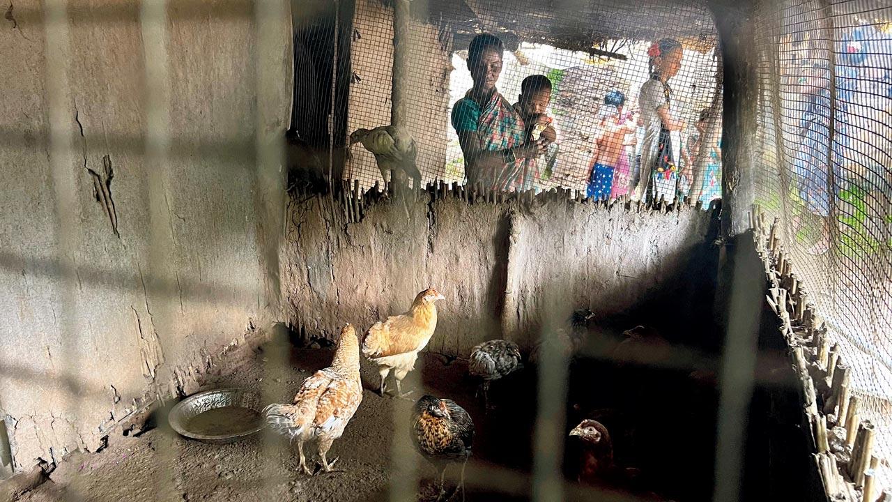 Nandgaon villager Kamal Lokhande’s two-year-old son Vinay has been diagnosed with severe acute malnutrition. She doesn’t get  enough rations to feed either her children or her poultry. “We are all starving,” she says