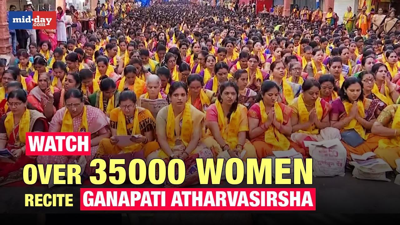 Ganesh Chaturthi 2023: Over 35000 women in Pune recite Ganapati Atharvasirsa