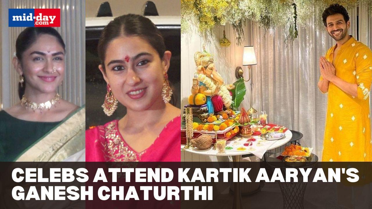 Ganesh Chaturthi 2023: Celebs At Kartik Aaryan's Ganesh Chaturthi