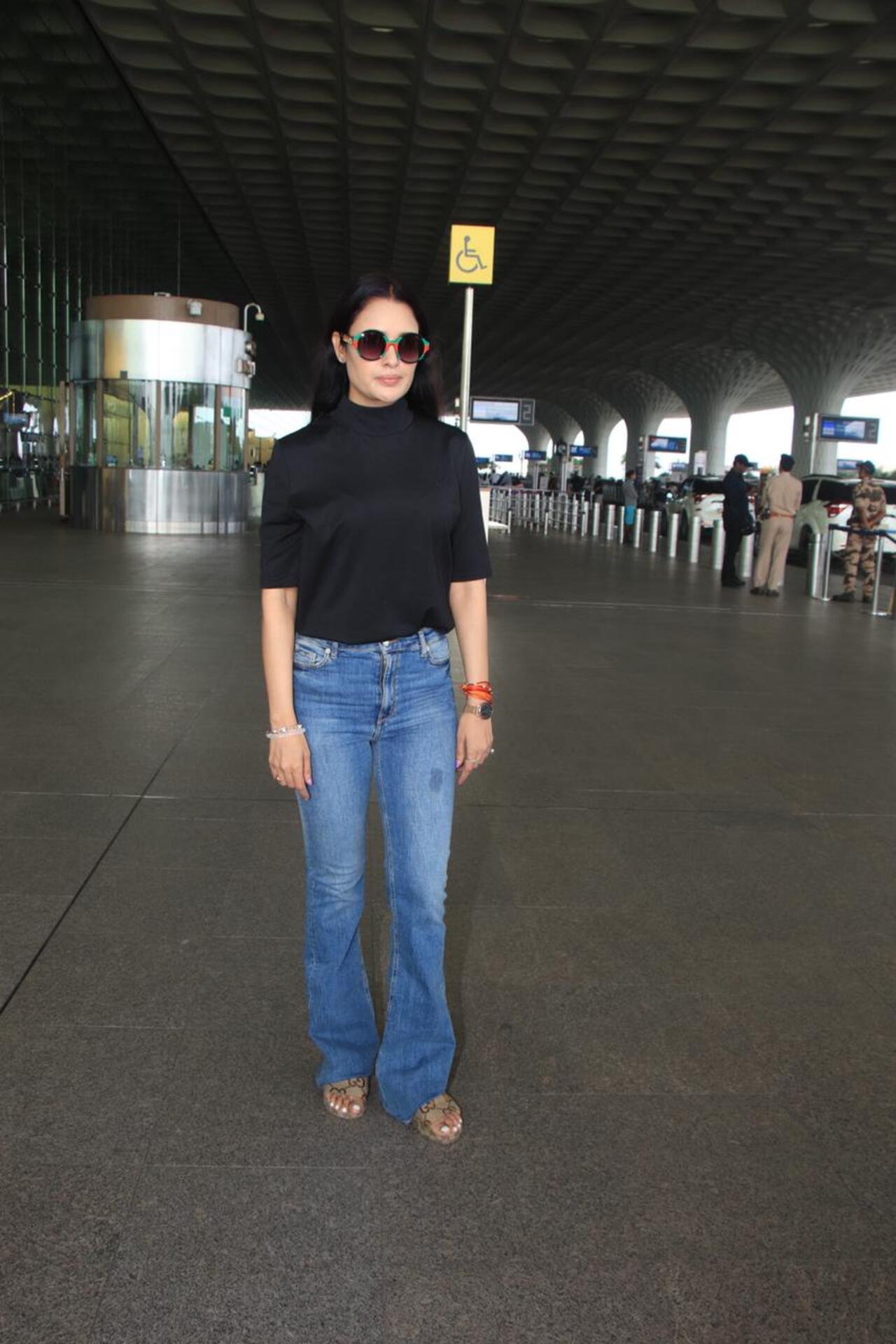 Yuvika Choudhary was at the airport