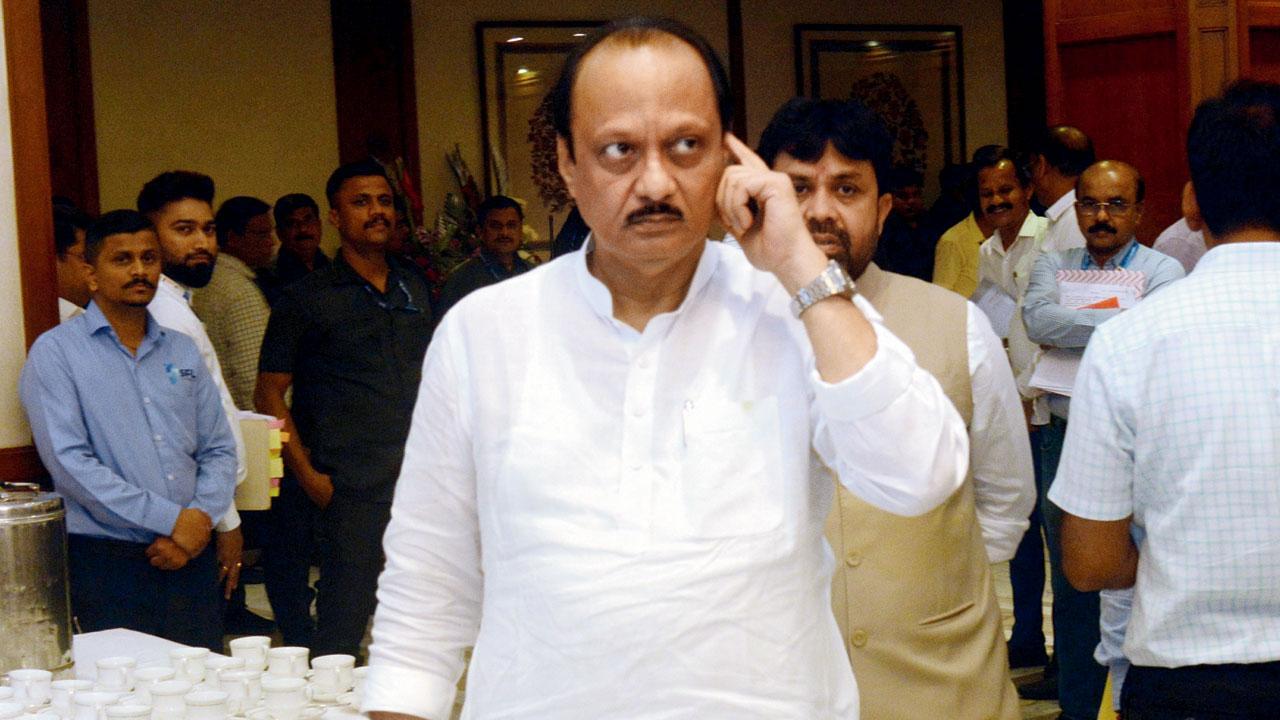 NCP leader Ajit Pawar has said his party had not given up on its ideology despite joining the NDA. File Pic/Satej Shinde