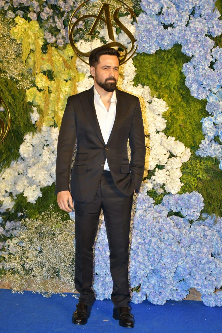 Emraan Hashmi was snapped at the blue carpet as he attended Anand Pandit’s daughter’s reception