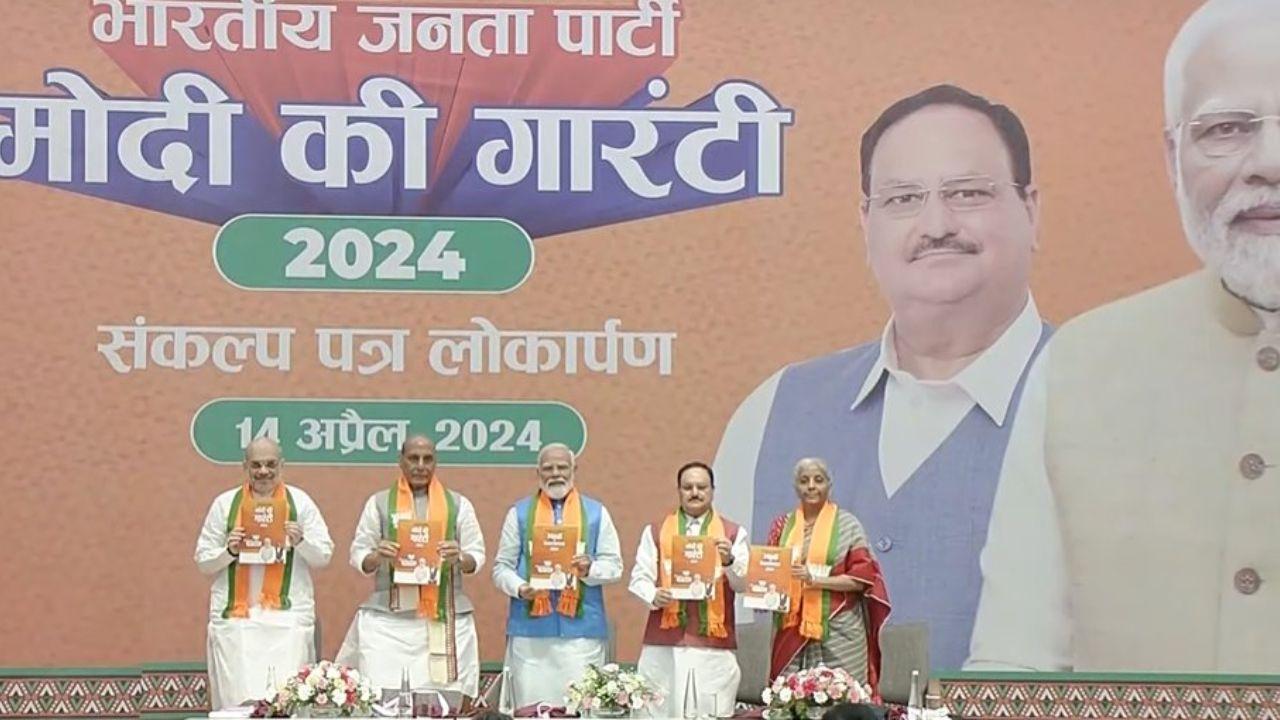 Lok Sabha Elections 2024: BJP launches manifesto 'Sankalp Patra' ahead of polls