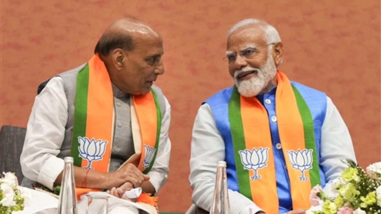 Defence Minister Rajnath Singh, heading the manifesto committee, assured that the 'Modi ki Guarantee' reflects the party's commitment to governance excellence.