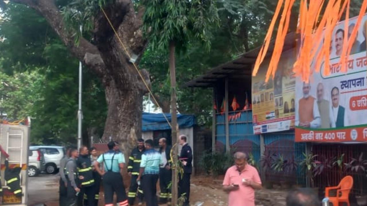 Upon arrival at the spot, a firefighting operation was launched by the officials of the Mumbai Fire Brigade, the officials said