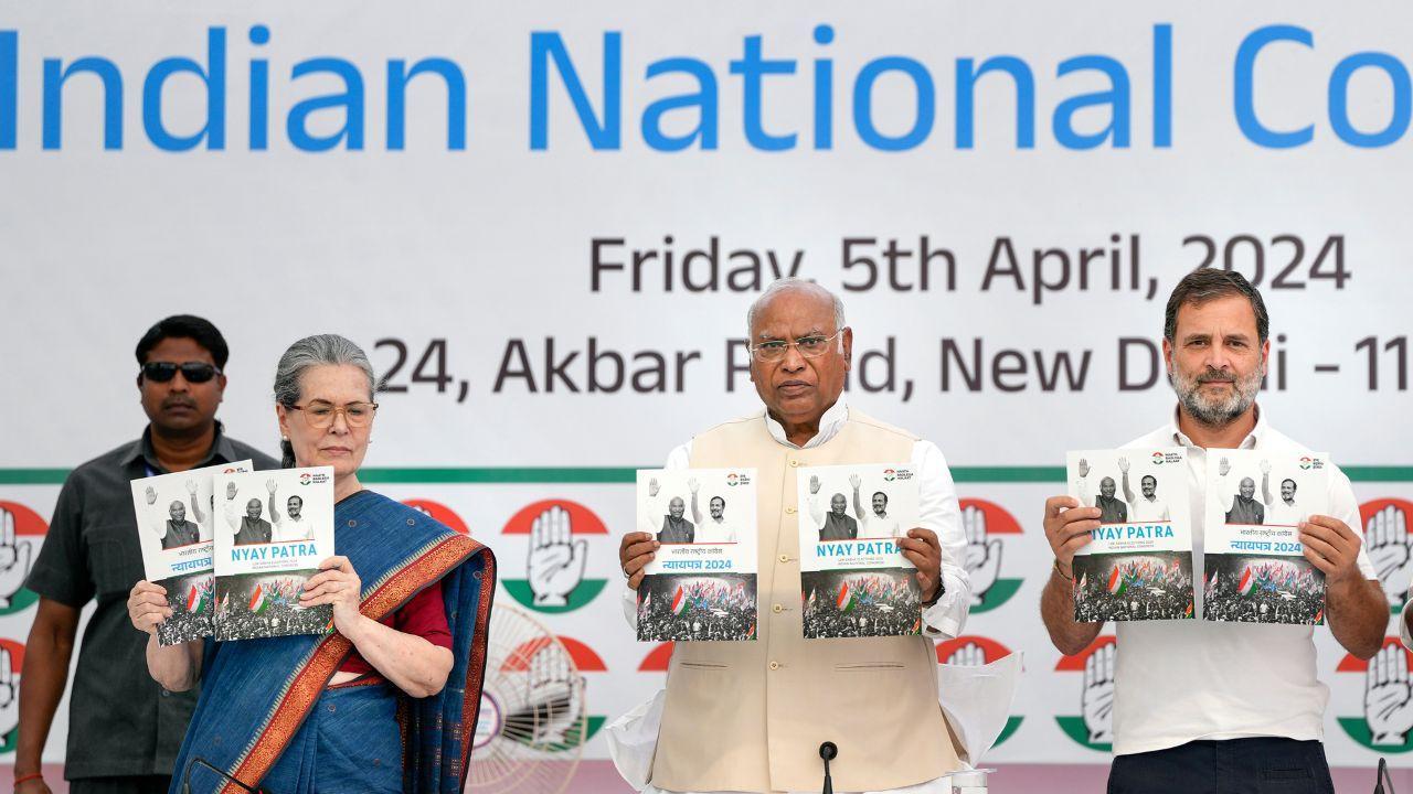 IN PHOTOS: Congress releases manifesto, promises to increase reservation cap