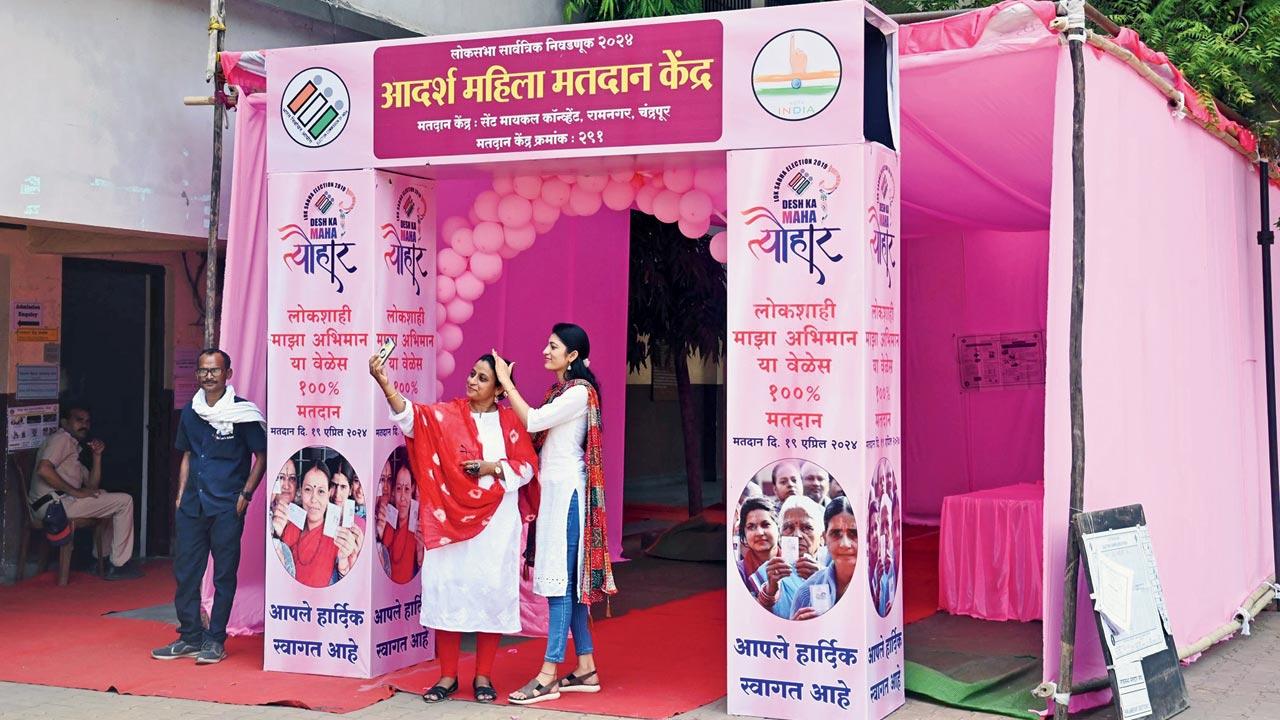 Pink-booths managed by ‘all-women’ teams in Nagpur