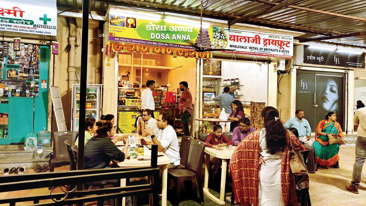 Outdoor seating at the restaurant. Pics/Devashish Kamble