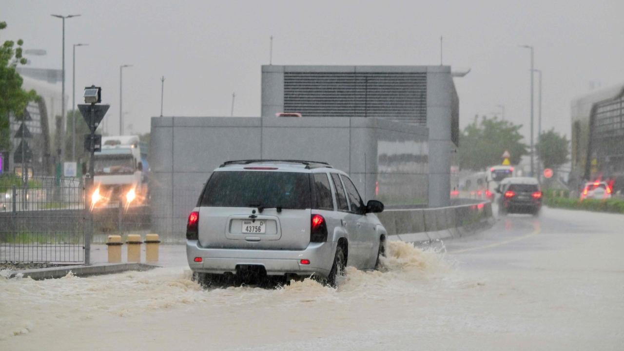 Parts of UAE witnessed heavy flooding due to rains. File Pic/AFP