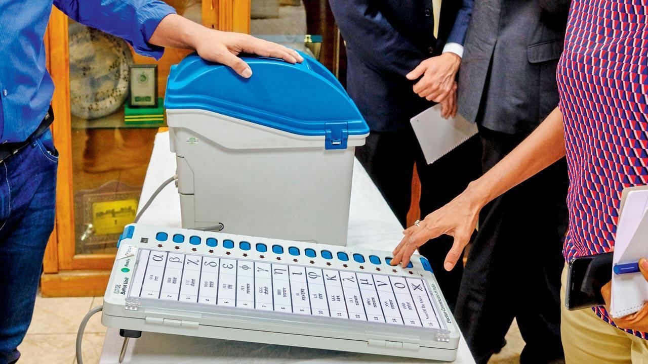 ECIL and the BEL manufacture EVMs and VVPATs for EC. File pic 