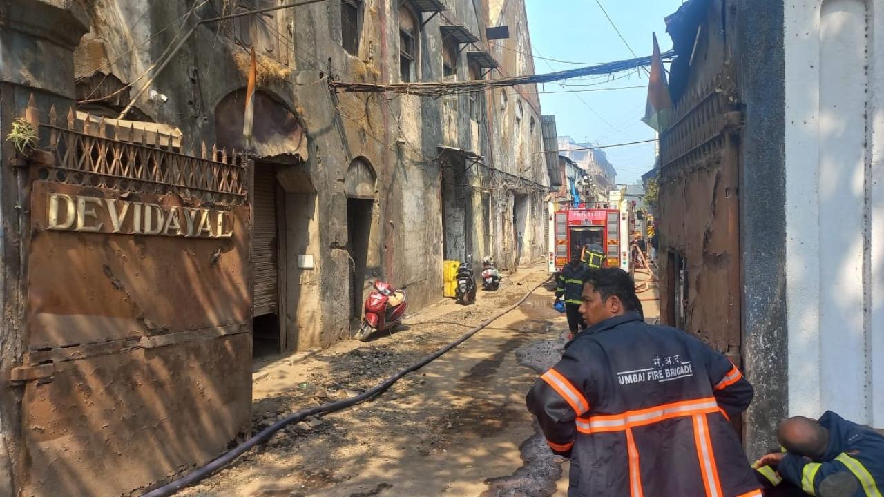 In an another incident, a fire broke out in a slum located in Mumbai's Powai area on Thursday