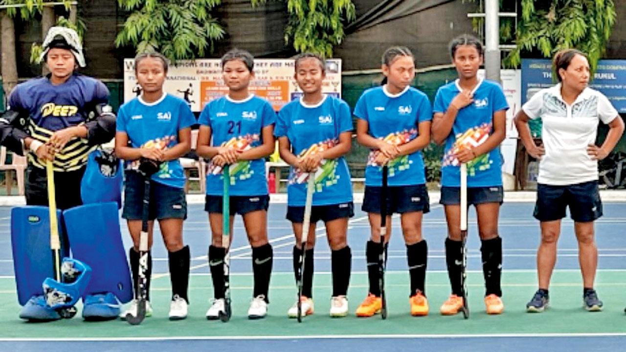 The girls U-16 champions Manipur 
