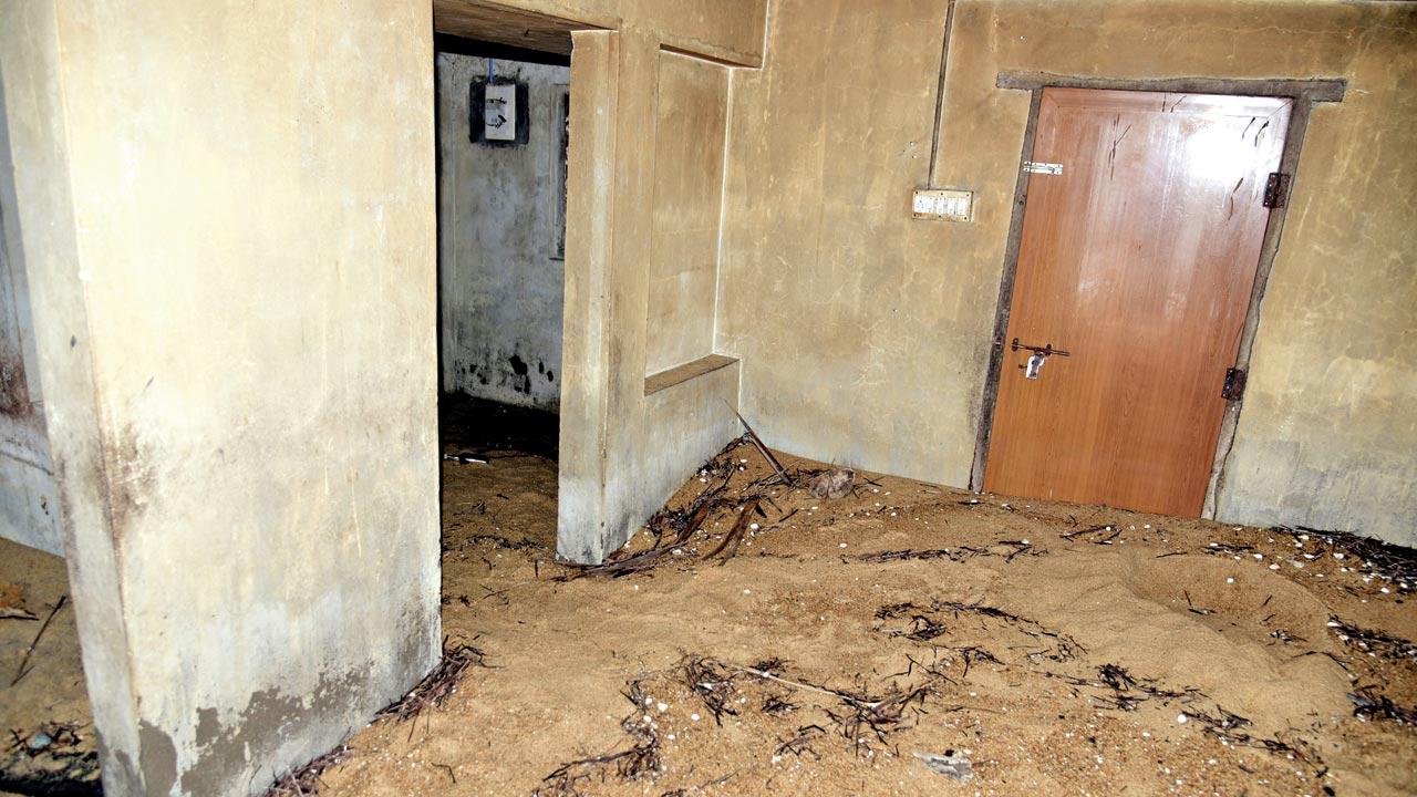 Silt and sand have made homes close to the shore unfit for humans to reside