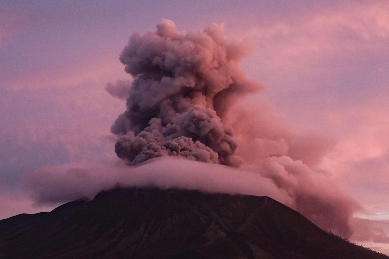 Sam Ratulangi airport has been closed since Thursday due to eruptions at nearby Mount Ruang