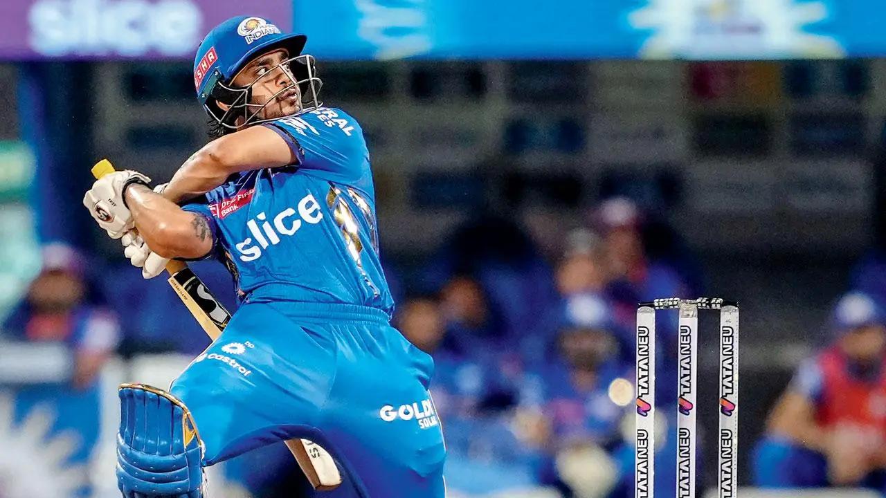 Ishan Kishan
Wicketkeeper-batsman Ishan Kishan is making most out of the IPL 2024. The left-hander's fiery knocks provided MI a positive start in the previous two games. So far, he is the leading run-scorer for the Paltans with 161 runs in five games. Despite being stunning with the willow. Kishan has also impressed the MI dugout with his glove work