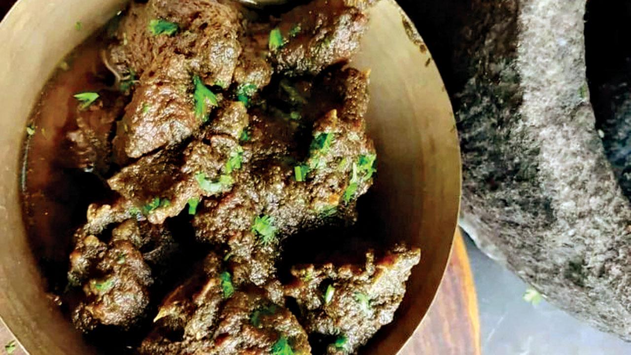 Kala mutton curry by chef Vinit Gidwani 