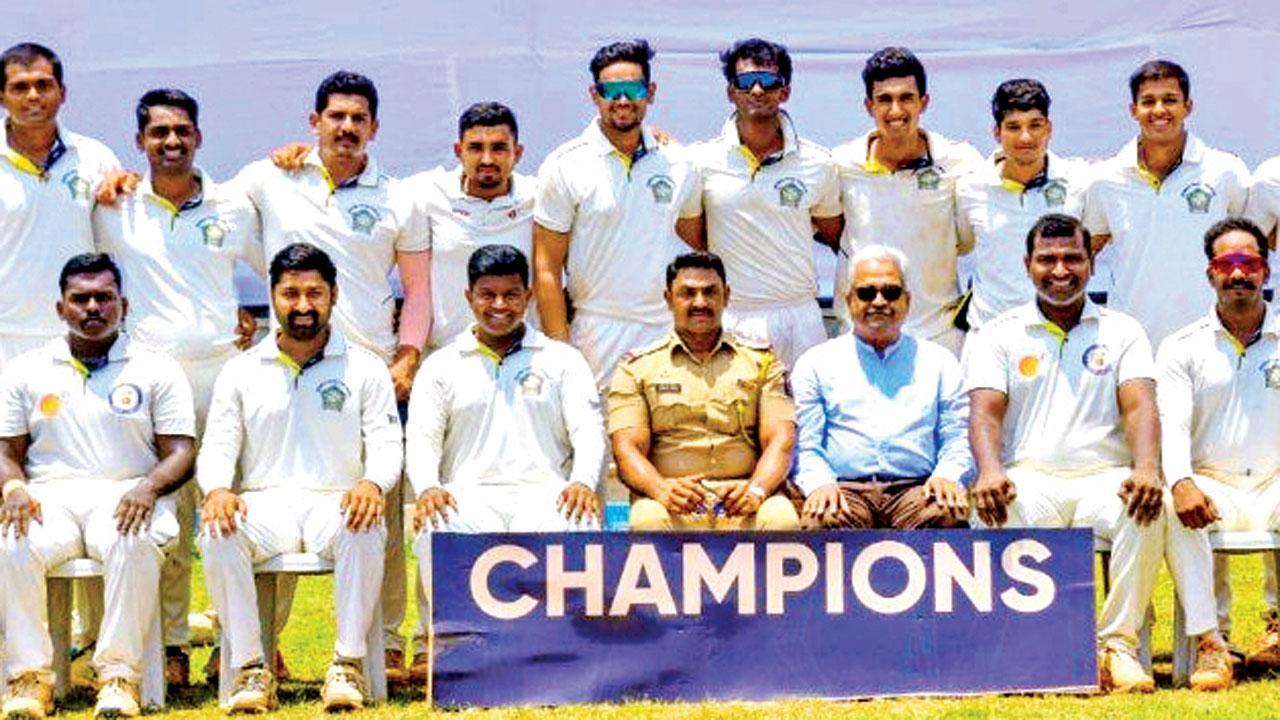 The victorious Greater Mumbai Police SC ‘B’ team