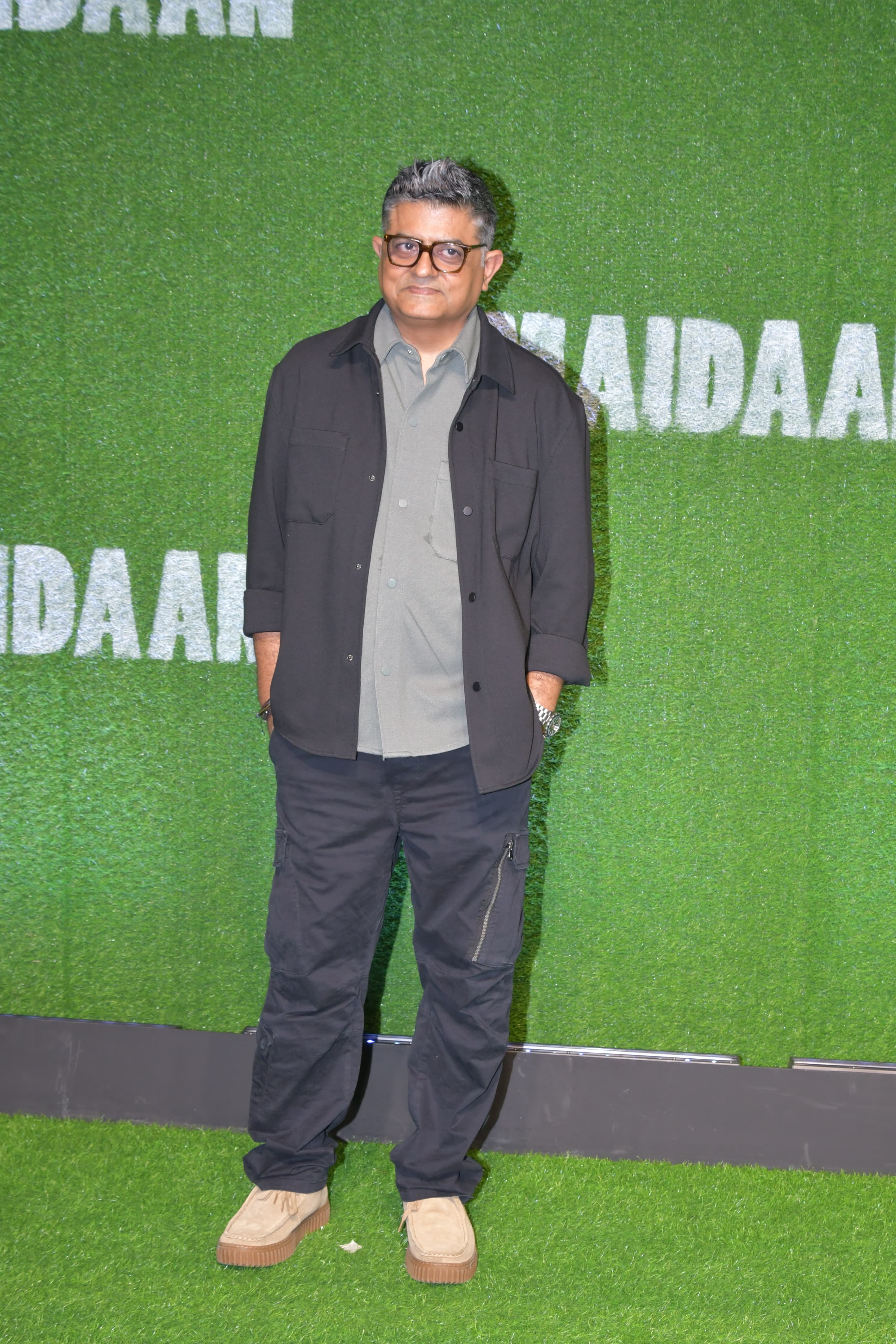 Gajraj Rao, who plays a significant role in the film, was also present at the star-studded screening